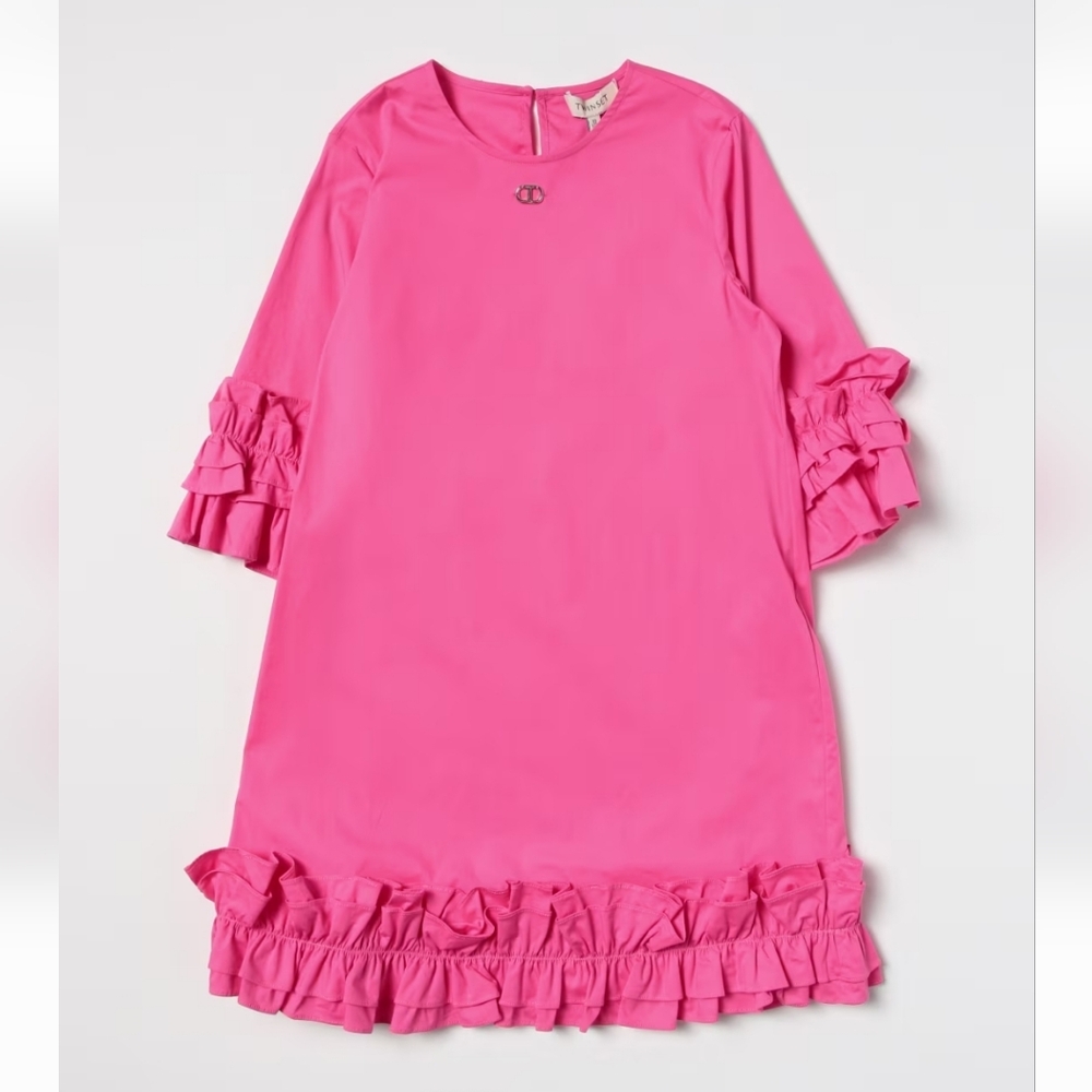 EUC Twinset Fuchsia Pink A-Line Dress Size 14yrs